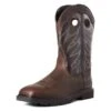 Men's Ariat Groundwork Wide Square Toe Boots -SafeStep Outfitters 0 650 ariat groundwork wide square toe boots brown bitter brown