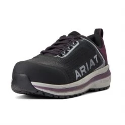 Women's Ariat Outpace Composite Toe -SafeStep Outfitters 0 650 ariat outpace composite toe black shadow purple