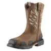 Men's Ariat Overdrive Wide Square Toe Composite Toe Boots -SafeStep Outfitters 0 650 ariat overdrive wide square toe composite toe alamo brown