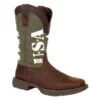 Men's Durango Rebel USA Print Western Boots 2 Men's Durango Rebel USA Print Western Boots -SafeStep Outfitters 0 650 durango rebel usa print western boots brown army green