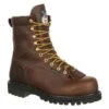 Men's Georgia 8" Low-Heel Logger Steel Toe Waterproof Boots -SafeStep Outfitters 0 650 georgia 8 low heel logger steel toe waterproof tumbled chocolate