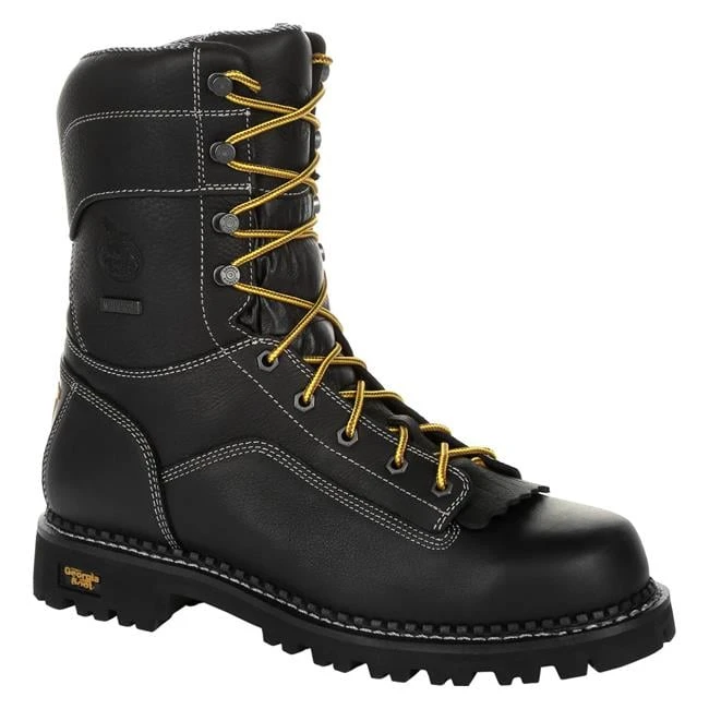 Men's Georgia 9" Low-Heel Logger Composite Toe Waterproof Boots 3 Men's Georgia 9" Low-Heel Logger Composite Toe Waterproof Boots
