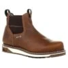 Men's Georgia AMP LT Wedge Steel Toe Waterproof Chelsea Boots -SafeStep Outfitters 0 650 georgia amp lt wedge steel toe waterproof chelsea boots brown