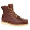 Men's Georgia USA Wedge Moc Toe Boots -SafeStep Outfitters 0 650 georgia usa wedge moc toe brown