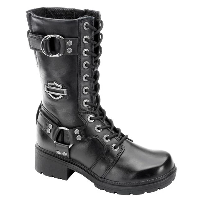 Women's Harley Davidson Footwear Eda Side-Zip Boots 3 Women's Harley Davidson Footwear Eda Side-Zip Boots