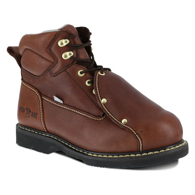 Men's Iron Age 6" Ground Breaker Met Guard Steel Toe Boots 3 Men's Iron Age 6" Ground Breaker Met Guard Steel Toe Boots