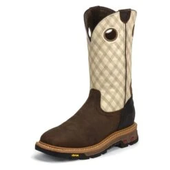 Men's Justin Original Work Boots 11" Roughneck Square Toe