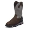 Men's Justin Original Work Boots 11" Tanker Square Toe Met Guard ST WP 2 Men's Justin Original Work Boots 11" Tanker Square Toe Met Guard ST WP -SafeStep Outfitters 0 650 justin original work boots 11 tanker square toe met guard st wp timber gunmetal gray