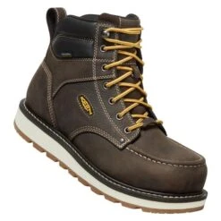 Men's Keen Utility 6" Cincinnati Composite Toe Waterproof Boots -SafeStep Outfitters 0 650 keen utility 6 cincinnati composite toe waterproof boots dark chocolate sandshell