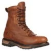 Men's Rocky 9" Original Ride Lacers Waterproof Boots -SafeStep Outfitters 0 650 rocky 9 original ride lacers waterproof tan pitstop