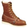 Men's Thorogood 8" American Heritage Moc Toe Wedge Boots -SafeStep Outfitters 0 650 thorogood 8 american heritage moc toe wedge tobacco