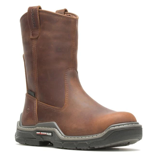 Men's Wolverine 10" Raider Durashocks Composite Toe Waterproof Boots 3 Men's Wolverine 10" Raider Durashocks Composite Toe Waterproof Boots