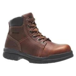 Men's Wolverine 6" Marquette Steel Toe Boots -SafeStep Outfitters 0 650 wolverine 6 marquette steel toe walnut