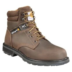 Men's Carhartt 6" Work Steel Toe Boots -SafeStep Outfitters 1 1001 carhartt 6 work steel toe brown