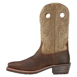Men's Ariat 12" Heritage Roughstock Boots -SafeStep Outfitters 1 650 ariat 12 heritage roughstock earth brown bomber