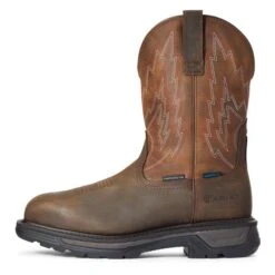 Men's Ariat Big Rig Waterproof Composite Toe Boots -SafeStep Outfitters 1 650 ariat big rig waterproof composite toe boots dark brown distressed brown