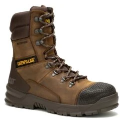 Men's CAT 8" Accomplice X Steel Toe Waterproof Boots -SafeStep Outfitters 1 650 cat accomplice x 8 steel toe waterproof boots real brown