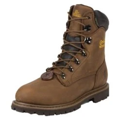 Men's Chippewa Boots 8" Birkhead 400G Steel Toe Waterproof -SafeStep Outfitters 1 650 chippewa boots 8 birkhead 400g steel toe waterproof tough bark