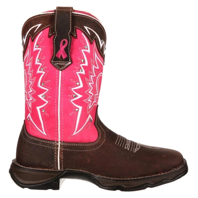 Women's Durango Lady Rebel Pink Ribbon Boots 4 Women's Durango Lady Rebel Pink Ribbon Boots - Image 2