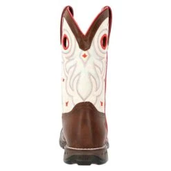 Women's Durango Maverick Steel Toe Waterproof Western Work Boots -SafeStep Outfitters 1 650 durango maverick steel toe waterproof western work boots sable brown white