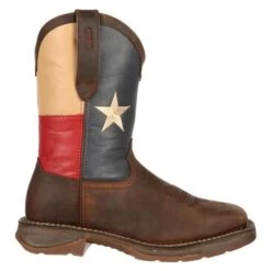 Men's Durango Rebel Flag Steel Toe Boots -SafeStep Outfitters 1 650 durango rebel flag steel toe dark brown texas flag