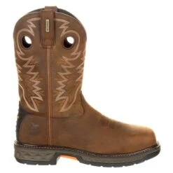 Men's Georgia 10" Carbo-Tec Square Toe Pull-On Alloy Toe Waterproof Boots -SafeStep Outfitters 1 650 georgia 10 carbo tec square toe pull on alloy toe waterproof brown