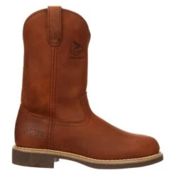 Men's Georgia 11" Mini-Lug Pull-On Boots -SafeStep Outfitters 1 650 georgia 11 mini lug pull on prarie chestnut