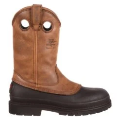 Men's Georgia 12" Mud Dog Comfort Core Pull-On Boots -SafeStep Outfitters 1 650 georgia 12 mud dog comfort core pull on mississippi brown