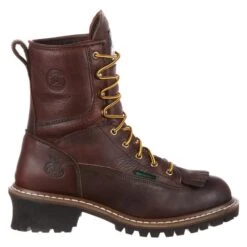 Men's Georgia 8" Logger Waterproof Boots 10 Men's Georgia 8" Logger Waterproof Boots -SafeStep Outfitters 1 650 georgia 8 logger waterproof bark