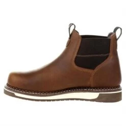Men's Georgia AMP LT Wedge Steel Toe Waterproof Chelsea Boots -SafeStep Outfitters 1 650 georgia amp lt wedge steel toe waterproof chelsea boots brown