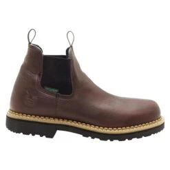 Men's Georgia Giant High Romeo Waterproof Boots -SafeStep Outfitters 1 650 georgia giant high romeo waterproof soggy brown