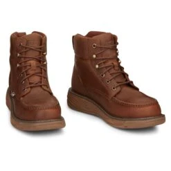 Men's Justin Original Work Boots 6" Wedge Nano Composite Toe Waterproof -SafeStep Outfitters 1 650 justin original work boots 6 wedge nano composite toe waterproof rush barley