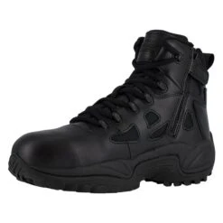 Men's Reebok 6" Rapid Response RB Composite Toe Side-Zip Boots -SafeStep Outfitters 1 650 reebok 6 rapid response rb composite toe side zip black1