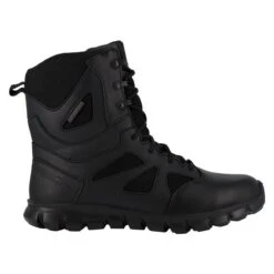 Men's Reebok 8" Sublite Cushion Tactical Side-Zip Waterproof Boots -SafeStep Outfitters 1 650 reebok 8 sublite cushion tactical side zip waterproof black