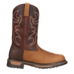 Men's Rocky 11" Original Ride Round Toe Boots -SafeStep Outfitters 1 650 rocky 11 original ride round toe aztec crazy horse bridle brown