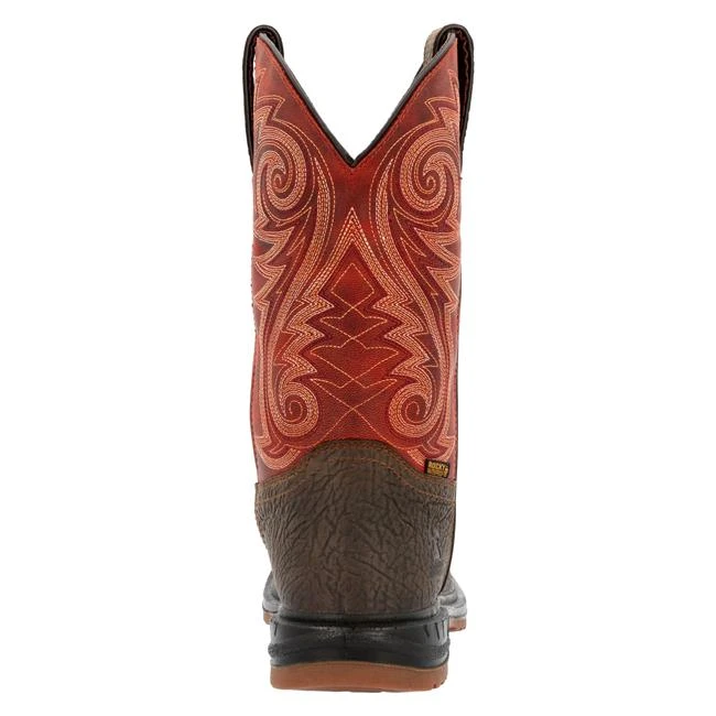 Men's Rocky 11" Worksmart Western Composite Toe Waterproof Boots 4 Men's Rocky 11" Worksmart Western Composite Toe Waterproof Boots - Image 2