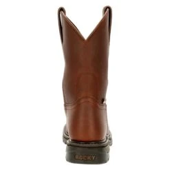 Men's Rocky Original Ride FLX Unlined Western Boots -SafeStep Outfitters 1 650 rocky original ride flx unlined western boots brown
