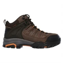 Men's Skechers Work Delleker Lakehead Steel Toe Waterproof 9 Men's Skechers Work Delleker Lakehead Steel Toe Waterproof -SafeStep Outfitters 1 650 skechers work delleker lakehead steel toe waterproof brown orange