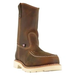 Men's Thorogood 11" Wellington Moc Toe Steel Toe Boots 8 Men's Thorogood 11" Wellington Moc Toe Steel Toe Boots -SafeStep Outfitters 1 650 thorogood 11 wellington moc toe steel toe trail crazyhorse