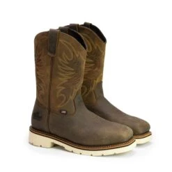 Men's Thorogood American Heritage Square Toe Wellington Steel Toe Boots -SafeStep Outfitters 1 650 thorogood american heritage square toe wellington steel toe boots crazyhorse