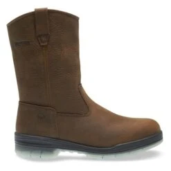 Men's Wolverine 10" Durashocks Wellington 200G Waterproof Boots -SafeStep Outfitters 1 650 wolverine 10 durashocks wellington 200g waterproof brown