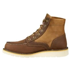 Men's Carhartt 6" Wedge Moc Toe Boots 11 Men's Carhartt 6" Wedge Moc Toe Boots -SafeStep Outfitters 2 1001 carhartt 6 wedge moc toe boots brown leather tan duck