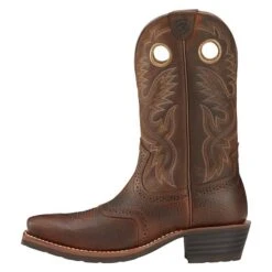 Men's Ariat 12" Heritage Roughstock Boots -SafeStep Outfitters 2 650 ariat 12 heritage roughstock brown oiled rowdy