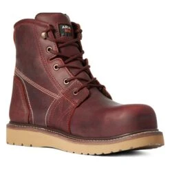 Men's Ariat 6" Rebar Wedge Composite Toe Waterproof Boots -SafeStep Outfitters 2 650 ariat 6 rebar wedge composite toe waterproof boots rusted copper