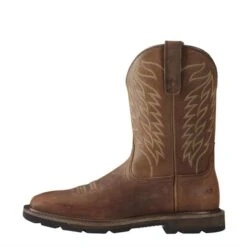 Men's Ariat Groundbreaker Wide Square Toe Boots -SafeStep Outfitters 2 650 ariat groundbreaker wide square toe boots brown