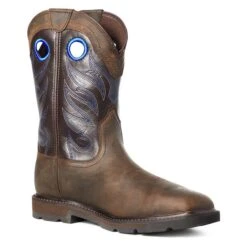 Men's Ariat Groundwork Wide Square Toe Waterproof Steel Toe Boots -SafeStep Outfitters 2 650 ariat groundwork wide square toe waterproof steel toe boots brown after dark