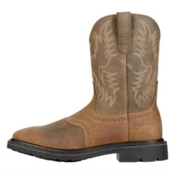 Men's Ariat Sierra Wide Square Toe Boots -SafeStep Outfitters 2 650 ariat sierra wide square toe boots aged bark