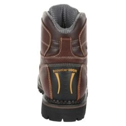 Men's Georgia 6" Low-Heel Logger Waterproof Boots -SafeStep Outfitters 2 650 georgia 6 low heel logger waterproof brown