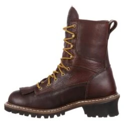 Men's Georgia 8" Logger Waterproof Boots 11 Men's Georgia 8" Logger Waterproof Boots -SafeStep Outfitters 2 650 georgia 8 logger waterproof bark