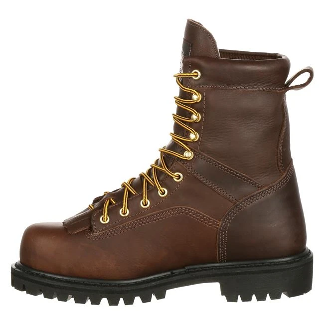 Men's Georgia 8" Low-Heel Logger Steel Toe Waterproof Boots 5 Men's Georgia 8" Low-Heel Logger Steel Toe Waterproof Boots - Image 3